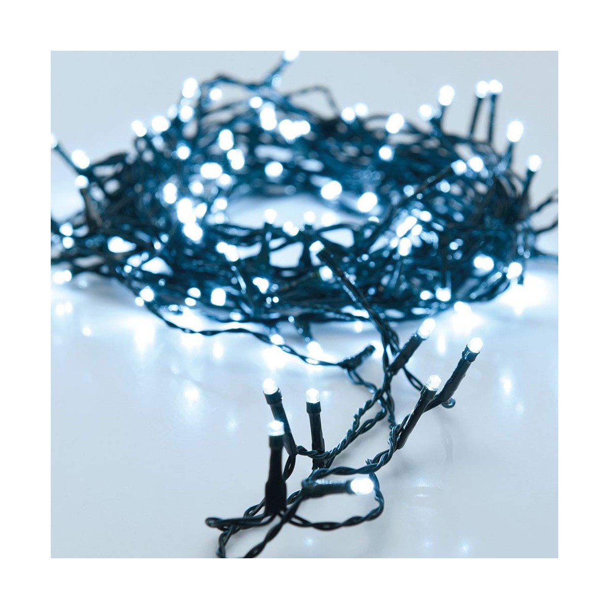 Wreath of LED Lights White light 16,5 m-0