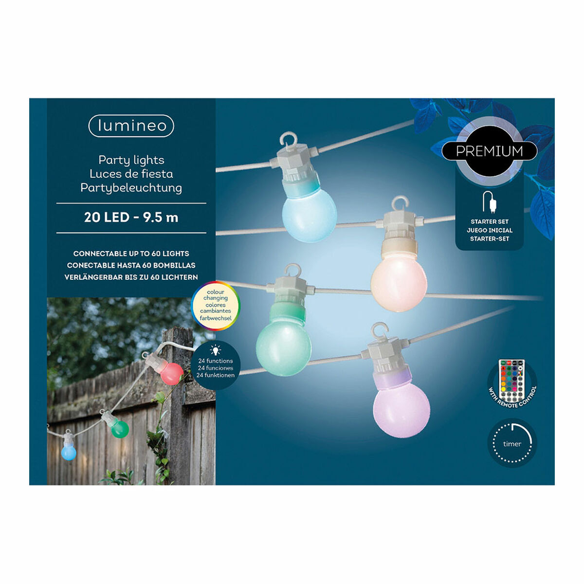 Wreath of LED Lights Lumineo-1